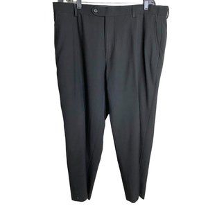 Joseph Abboud Mens Black Wool Stretch Flat Front Pants Size 38